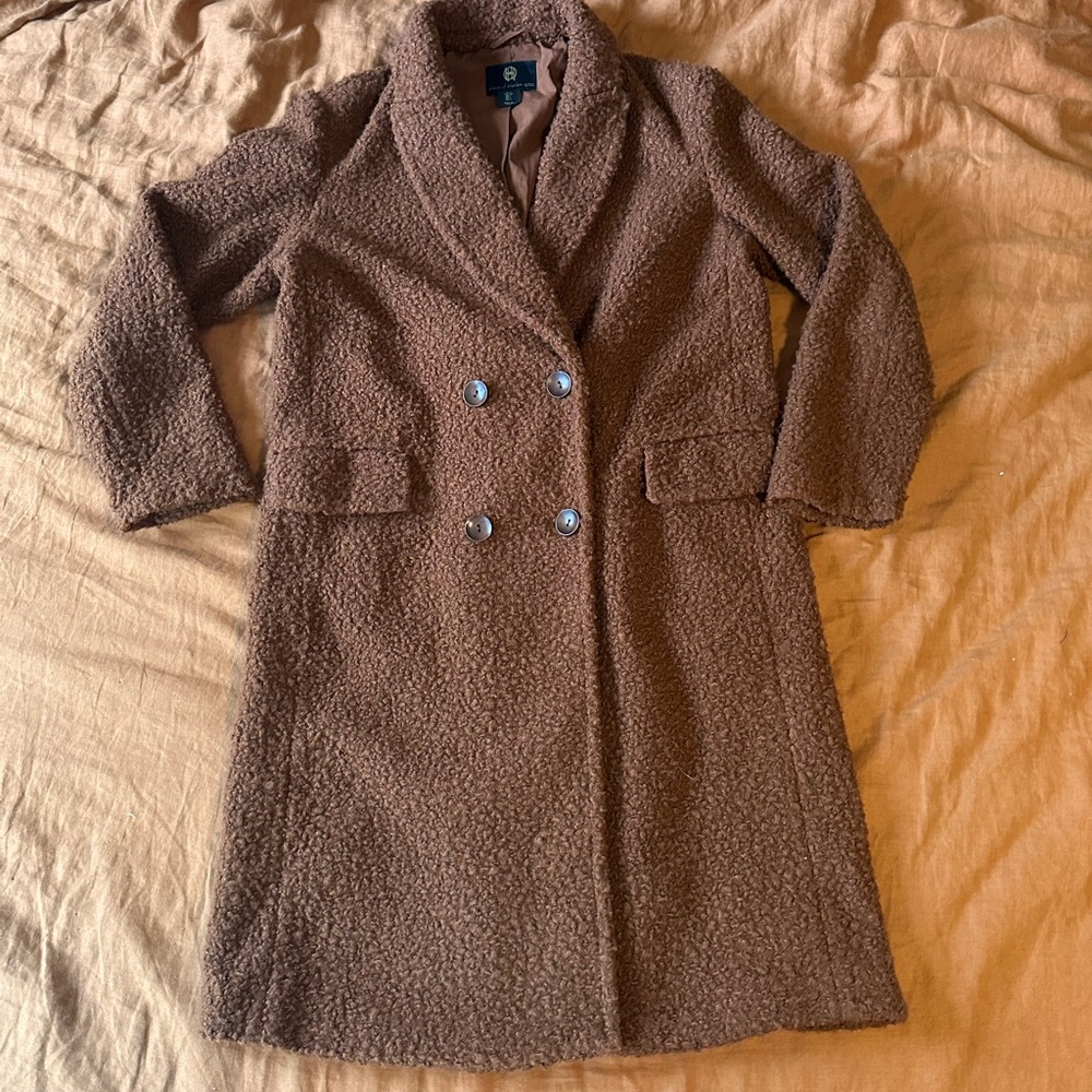 House of Harlow 1960 Orange/Brown Teddy Jacket
